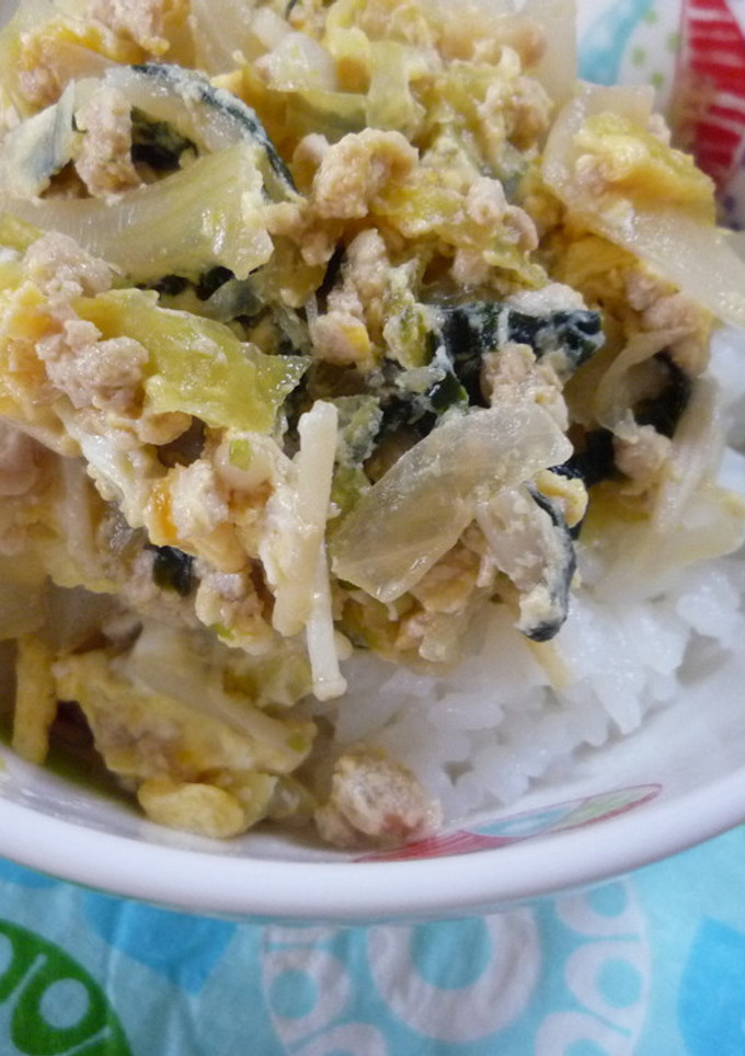 離乳食　そぼろの卵とじ丼-レシピのメイン写真