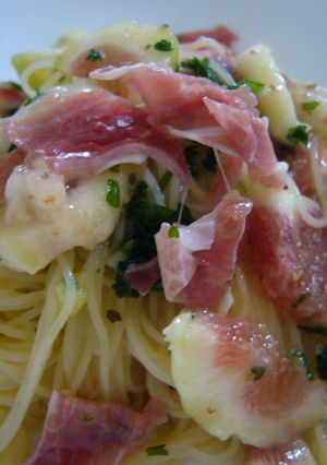 イチジクと生ハムの冷製パスタ-レシピのメイン写真