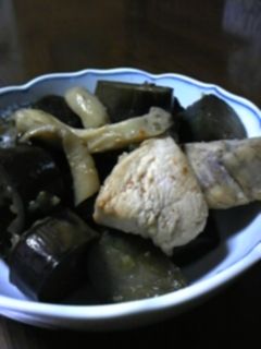 茄子と鶏の甘辛煮-レシピのメイン写真