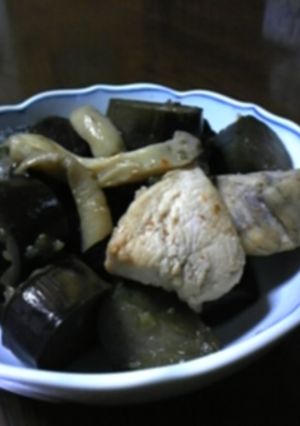 茄子と鶏の甘辛煮-レシピのメイン写真