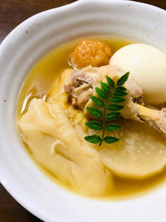 【時短味染み】豚骨スープおでん-レシピのメイン写真