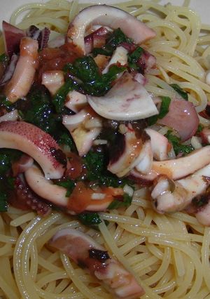 梅いかの大葉オイル冷製パスタ-レシピのメイン写真
