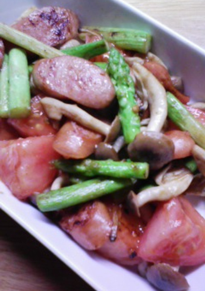 ウインナーと野菜のあっさり炒め-レシピのメイン写真