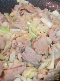 キャベツと豚肉のカレー炒め♪-レシピのメイン写真