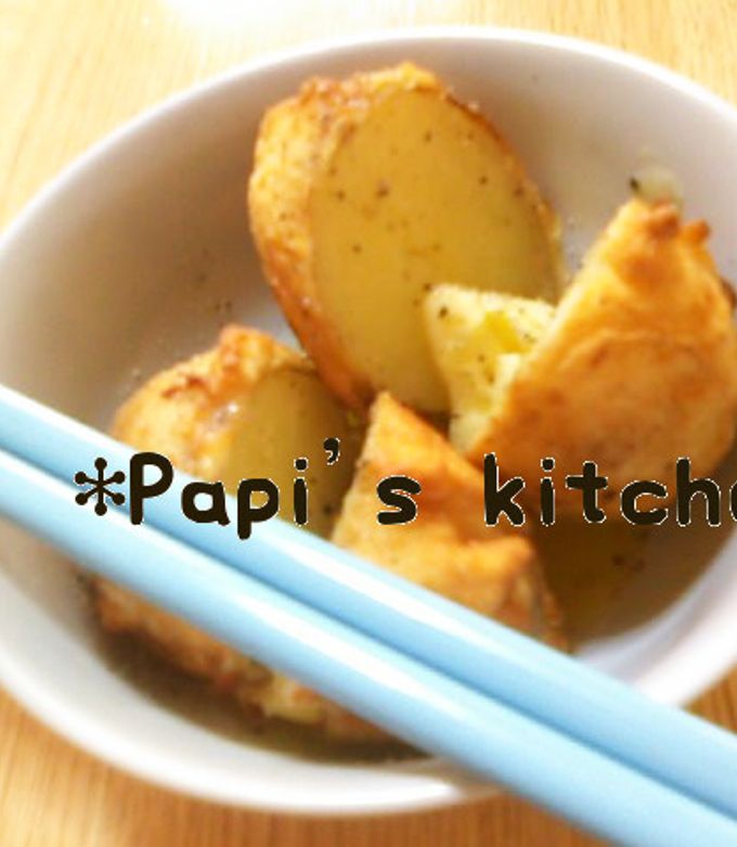 屋台の冷えたじゃがバタ 屋台の揚げ↑↑じゃがバタ～（≧Y≦＊） by papikun