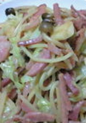 キャベツとショルダーベーコンのパスタ-レシピのメイン写真