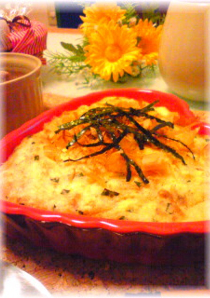 長芋とひき肉のふわとろ焼き-レシピのメイン写真
