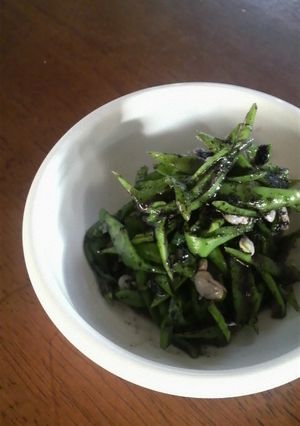 大角豆（ささげ）の胡麻和え-レシピのメイン写真