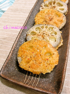 レンコンのかりかりチーズ焼き-レシピのメイン写真