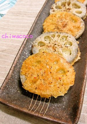 レンコンのかりかりチーズ焼き-レシピのメイン写真