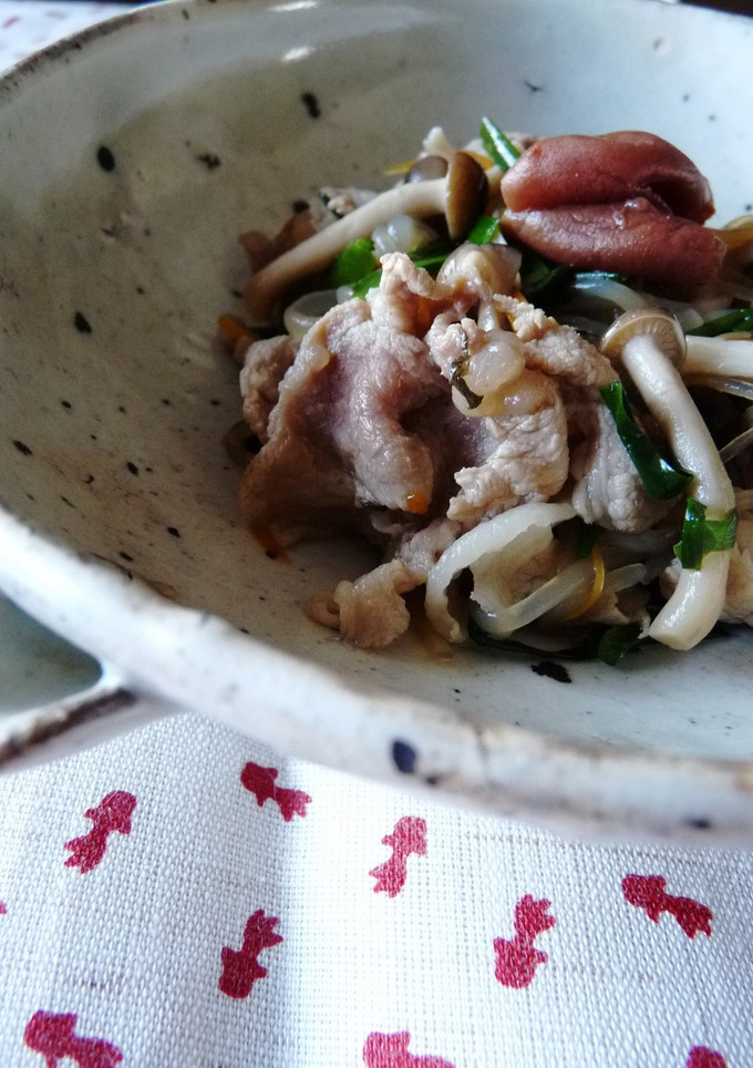梅干しで～豚肉としらたきのあっさり煮-レシピのメイン写真