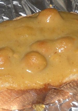 フランスパンのグリーンカレートースト-レシピのメイン写真