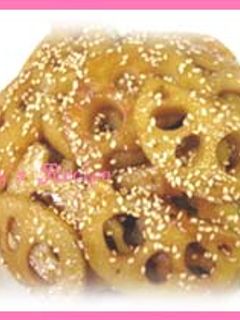 簡単♪厚切りれんこんの照焼きにんにく風味-レシピのメイン写真