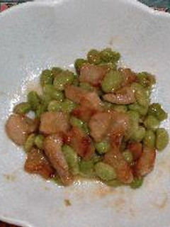 お母さんの豚肉と枝豆の炒め物-レシピのメイン写真