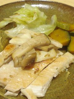 鶏と蒸し野菜の柚子コショウサラダ-レシピのメイン写真