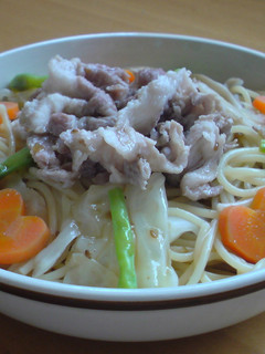 冷しゃぶと温野菜のパスタサラダ-レシピのメイン写真