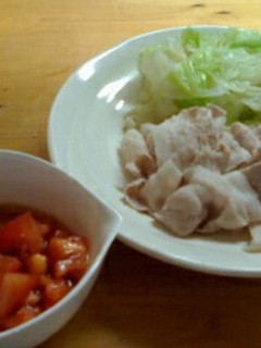 トマトだれで食べる冷しゃぶ-レシピのメイン写真