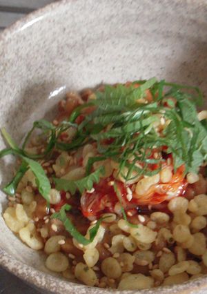 さくさく揚げ玉納豆キムチ-レシピのメイン写真
