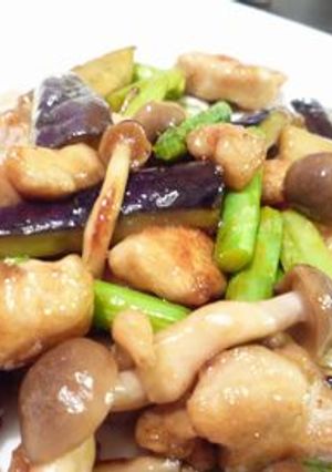 鶏となすの炒め物-レシピのメイン写真