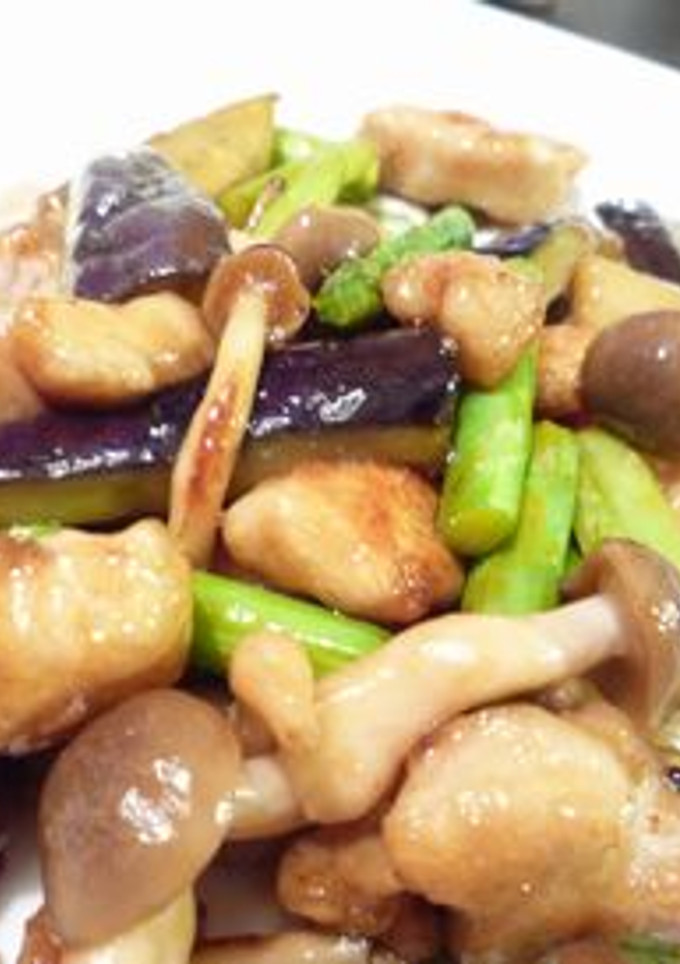 鶏となすの炒め物-レシピのメイン写真
