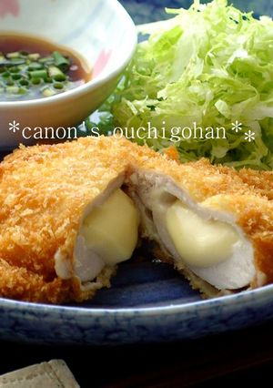 ポン酢で絶品！チーズ柚子胡椒のチキンカツ-レシピのメイン写真