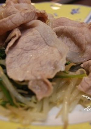 美味しいタレで豚しゃぶ野菜添え♪-レシピのメイン写真