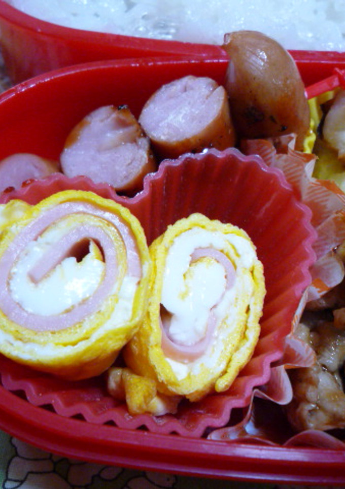 簡単お弁当　卵で巻き巻き☆クリチー編-レシピのメイン写真