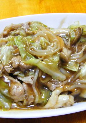 麺をかりかりに焼いた、あんかけ焼きそば-レシピのメイン写真