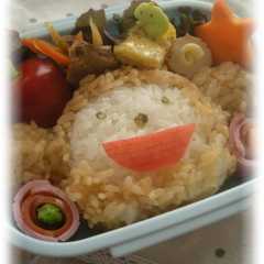 รูปของ キャラ弁★へーベルハウスのＣＭのひつじ♪