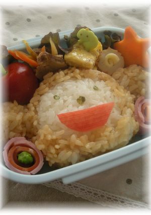 キャラ弁★へーベルハウスのＣＭのひつじ♪-レシピのメイン写真