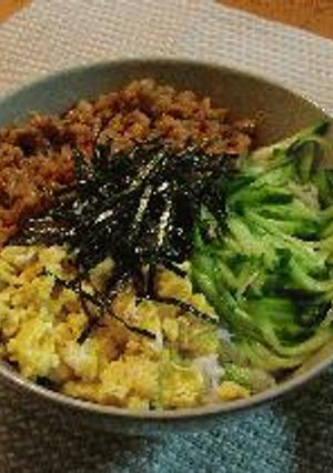 三色丼-レシピのメイン写真