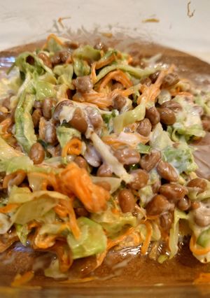 野菜をちょい足し★ヘルシー納豆サラダ-レシピのメイン写真