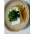 モロヘイヤの乗っけ豆腐