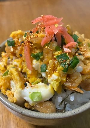 5分で完成!とろたま天かす丼-レシピのメイン写真