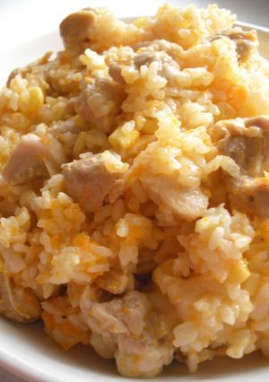 キャロットチキン・チーズパエリア-レシピのメイン写真