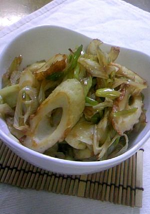 お弁当に♫♬ ちくわとネギのおかか炒め-レシピのメイン写真