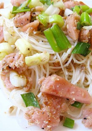 ねぎハムの塩焼きそうめん-レシピのメイン写真