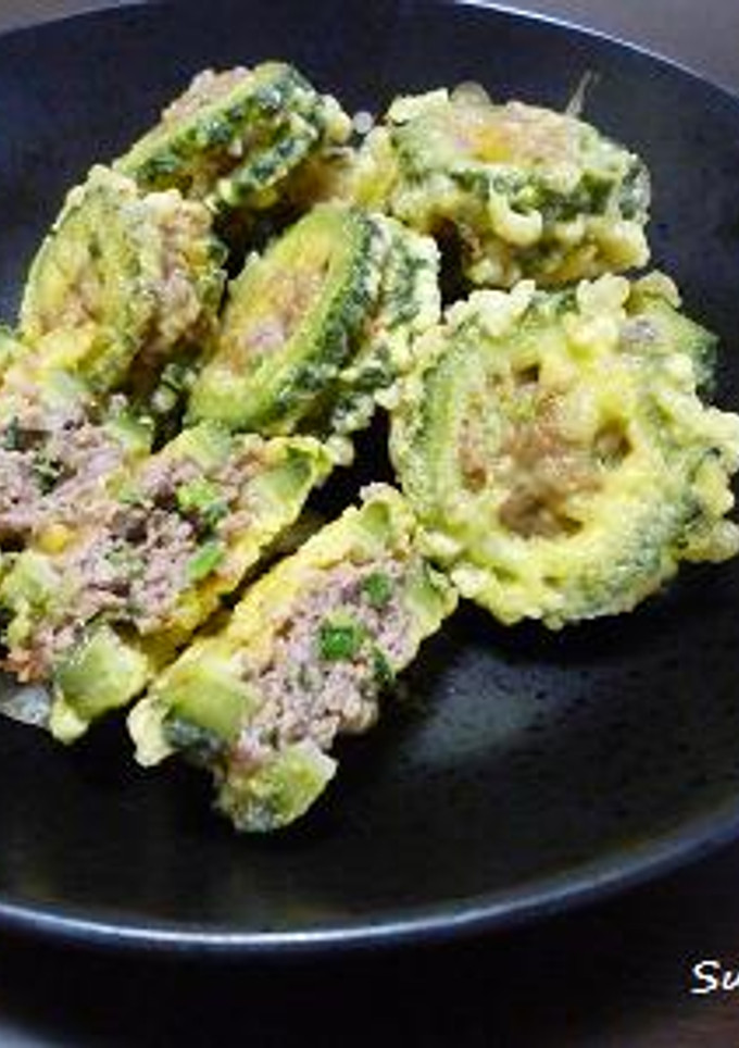 ゴーヤのはさみ揚げ-レシピのメイン写真