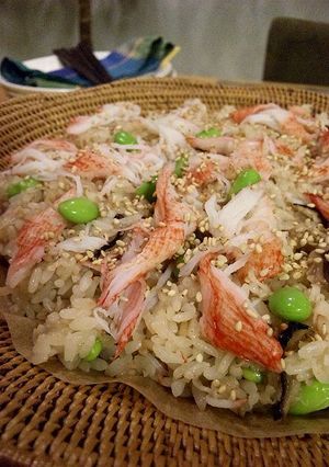 カニ？のもっちり炊き込みごはん-レシピのメイン写真