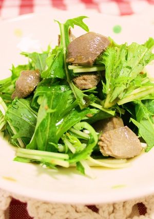砂ズリの和風サラダ～柚子こしょう味♪-レシピのメイン写真