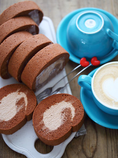 卵白消費♪チョコロールケーキ♡-レシピのメイン写真