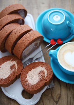 卵白消費♪チョコロールケーキ♡-レシピのメイン写真