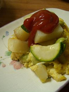 野菜のオープンオムレツ♪-レシピのメイン写真