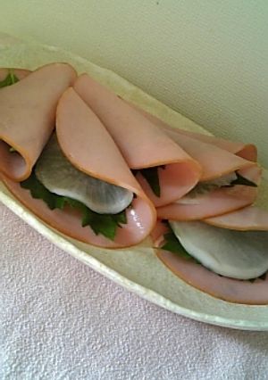 ハム＆大葉meets大根deサラダ-レシピのメイン写真