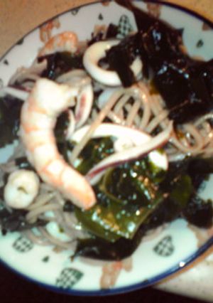 ジャパニーズパスタ？海鮮冷やし蕎麦-レシピのメイン写真