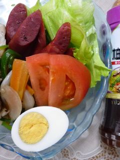 鹿肉ソーセージと野菜炒め-レシピのメイン写真