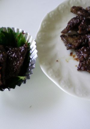 お弁当に＊ちいさなお肉の生姜ミソ焼き＊-レシピのメイン写真