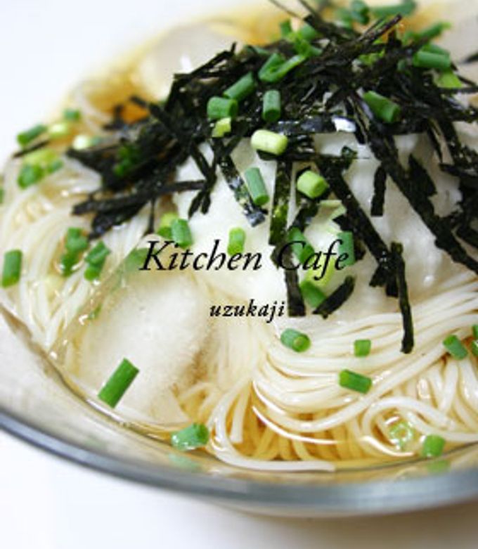 ぶっかけとろろ素麺 by uzukaji 【クックパッド】 簡単おいしい