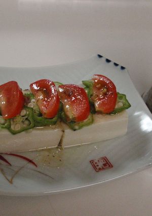 オクラとトマトのさっぱり冷奴-レシピのメイン写真