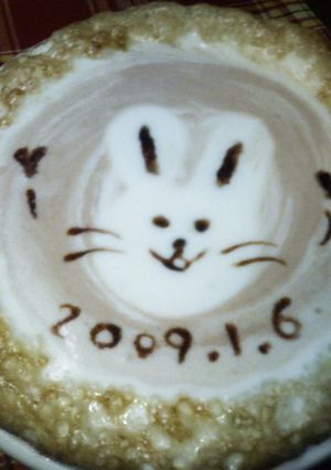 ラテアート（うさちゃん編）-レシピのメイン写真